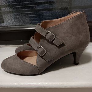 Journee Ankle Strap Shoes